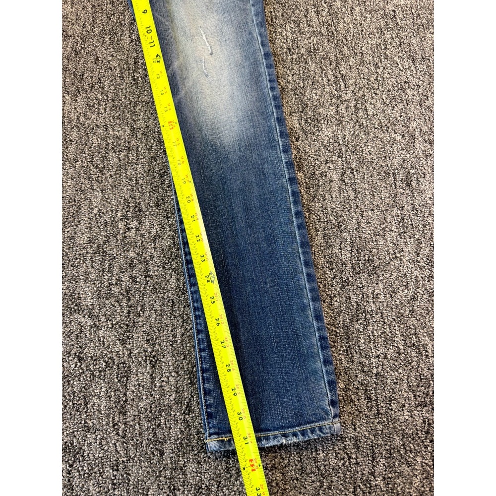 American Eagle Outfitters Stretch Jeans Womens 8 Blue Denim Light Wash Straight - Picture 15 of 16